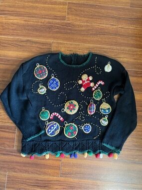 Vintage Handmade Christmas Sweater size S